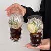 Ins Creative Transparent Glass Cups Cold Coffee Mug Ice Juice Cocktail Football Game Party Beer Drinking Cup Water Wine Bottle