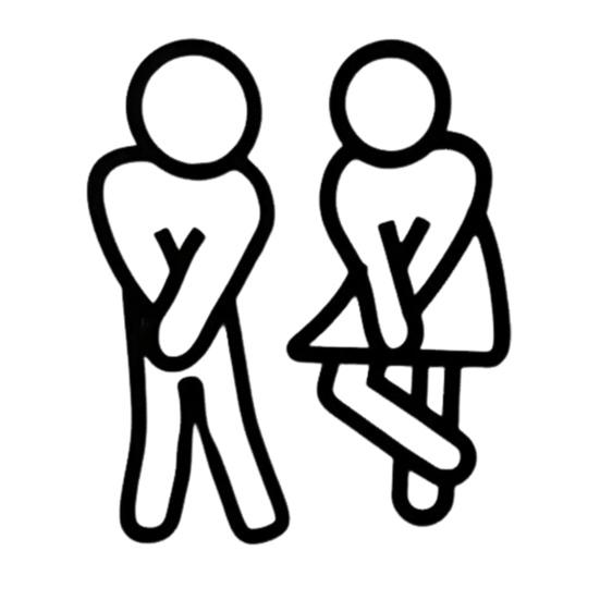 2 Stück 3D-gedrucktes Badezimmerschild Toilettentür Herren Damen Schild Geschäft Restaurant Büro Hotel Waschraum Wand Geschlechtsidentifikationsbeschilderung