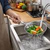 Heat-Resistant Stainless Steel Colander Anti-scald Heavy Duty Long Handle Skimmer Hanging Mesh Strainer Food Straining Spoon