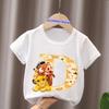 The Lion King Cute Simba Letter A B C Name Print Kids T-Shirts Girls Clothes Baby Boys Short Sleeve T Shirt Summer Children Tops
