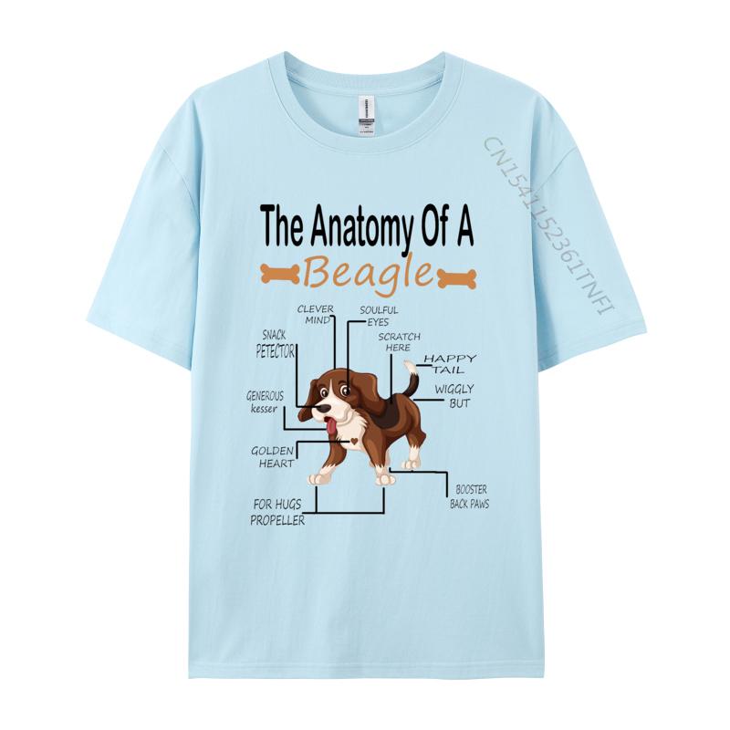 

The Anatomy Of A Beagle Dog Tshirt Vintage Animals Lovers Retro Style TShirt Breathable Cloth Tees Tops 4XL