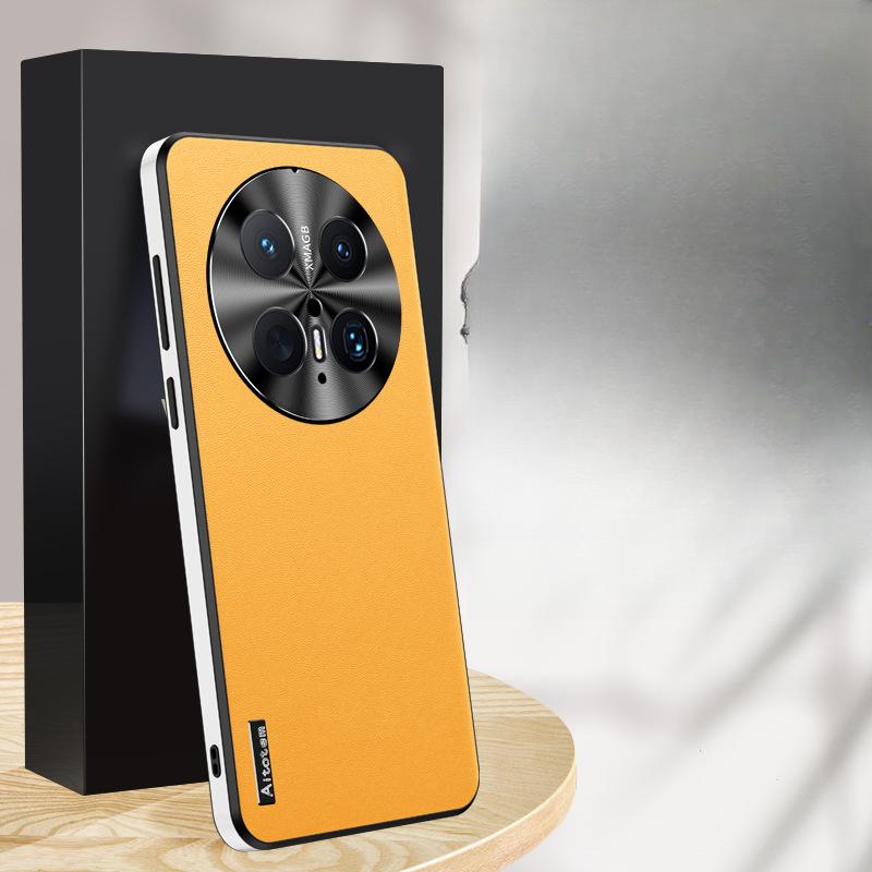 Suitable for Huawei Mate70pro Mobile Phone Case High-end Lens Full-inclusive M60 Anti-fall 50 Business 40rs Leather Case