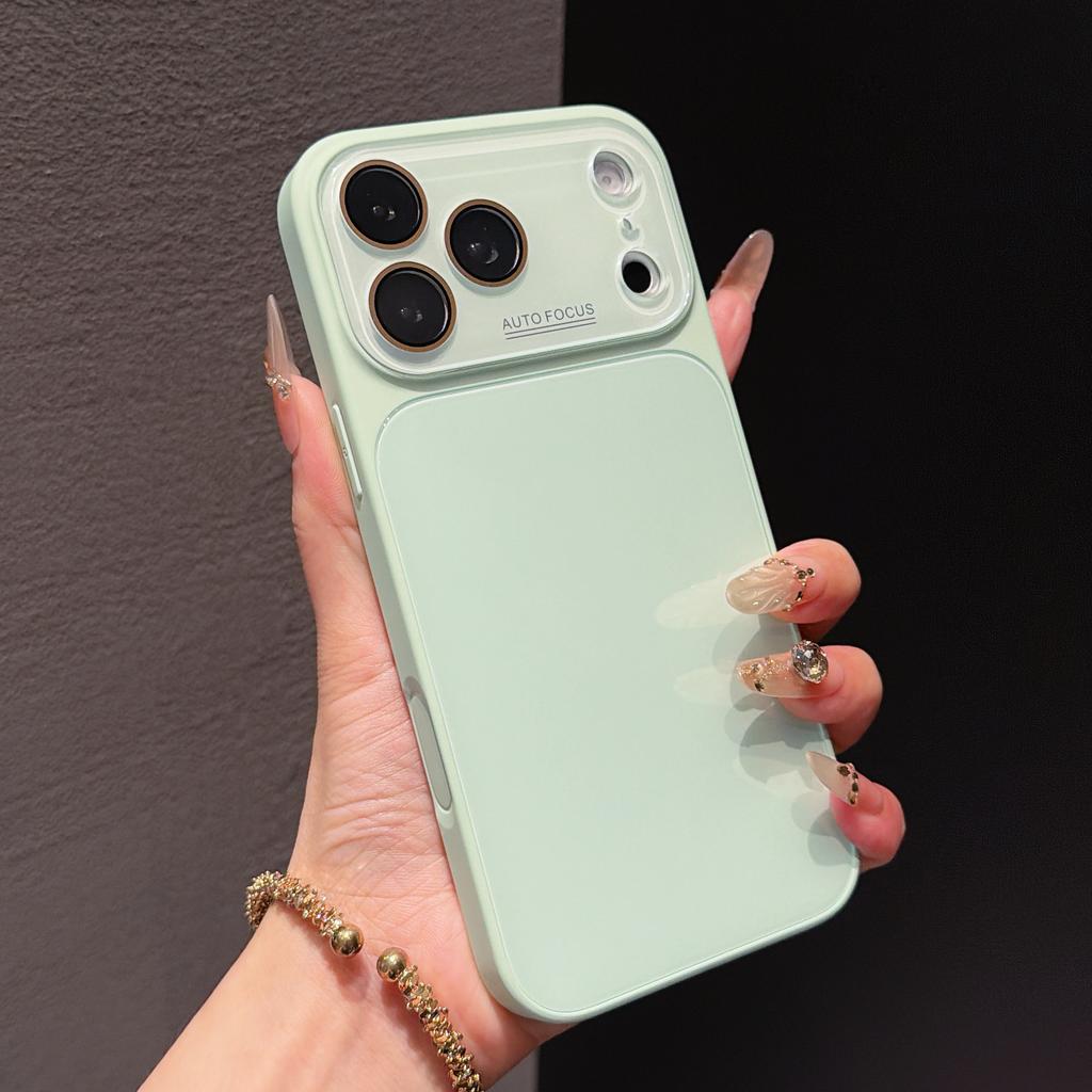 Applicable to Apple 17Promax mobile phone case, ice-feeling tempered glass iPhone16 seconds to increase the window all-inclusive hard case