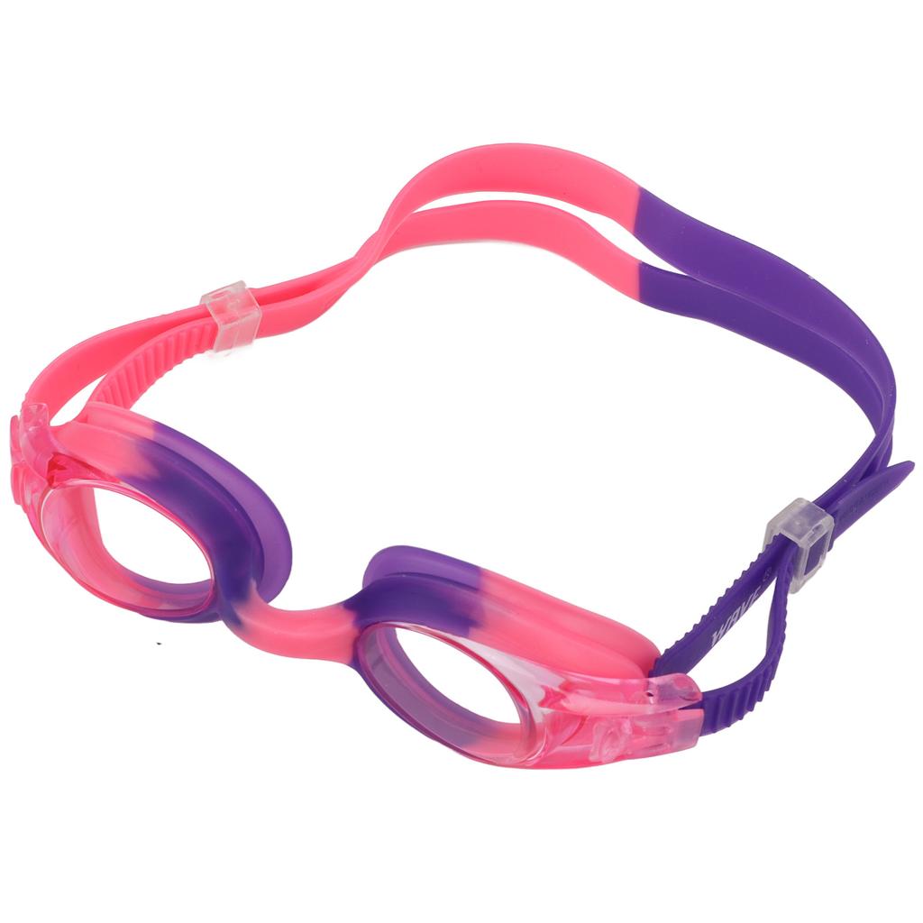 Kids Swimming Goggles High Definition Leak Proof Anti Fog Adjustable Swim Glasses for Boys and GirlsPurple Pink
