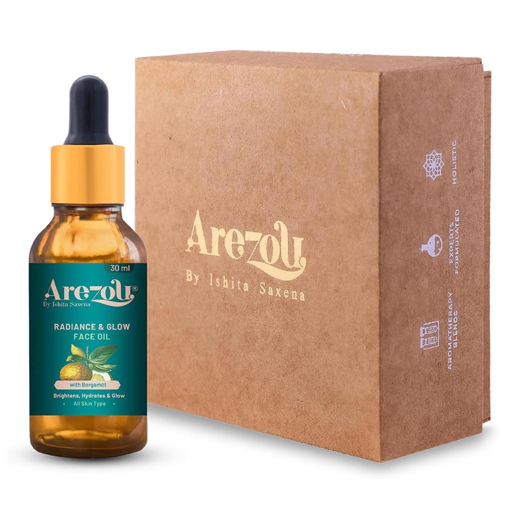 Arezou Radiance & Glow Face Oil - 30ml | Hydrating, Brightening | Non-Greasy, Vitamin-Rich Serum, Smooth & Healthy Skin - All Skin Type