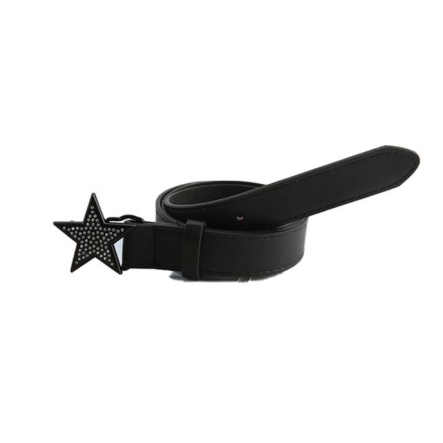 Kawaii Star Rhinestone Belt Women Jeans Buckle Vintage 2000s Belt Grunge Indie Aesthetic Y2k Accessories Korean Fashion