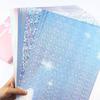 Glitter Self Adhesive Stickers Holographic Transparent Lamination 10 Sheets Films Rainbow Easy Cut Mulit Styles Gift Cards Decor