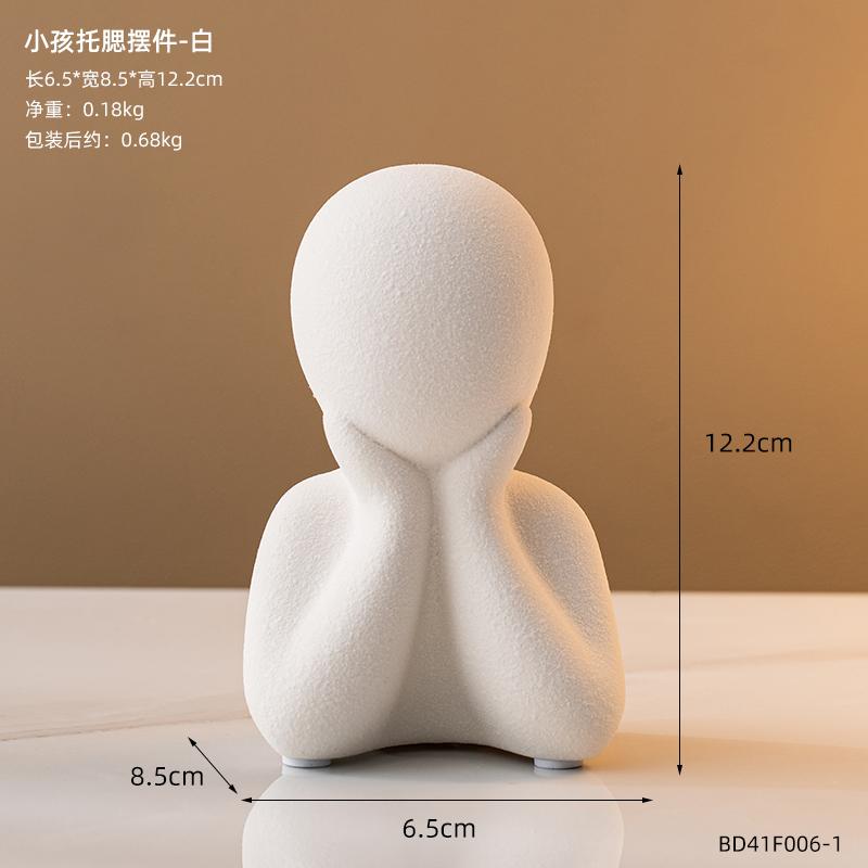 

Керамические украшения для персонажей, набор из 4 предметов, статуэтки, скульптуры, статуэтки, безделушки, украшения для дома, аксессуары, поделки, подарки