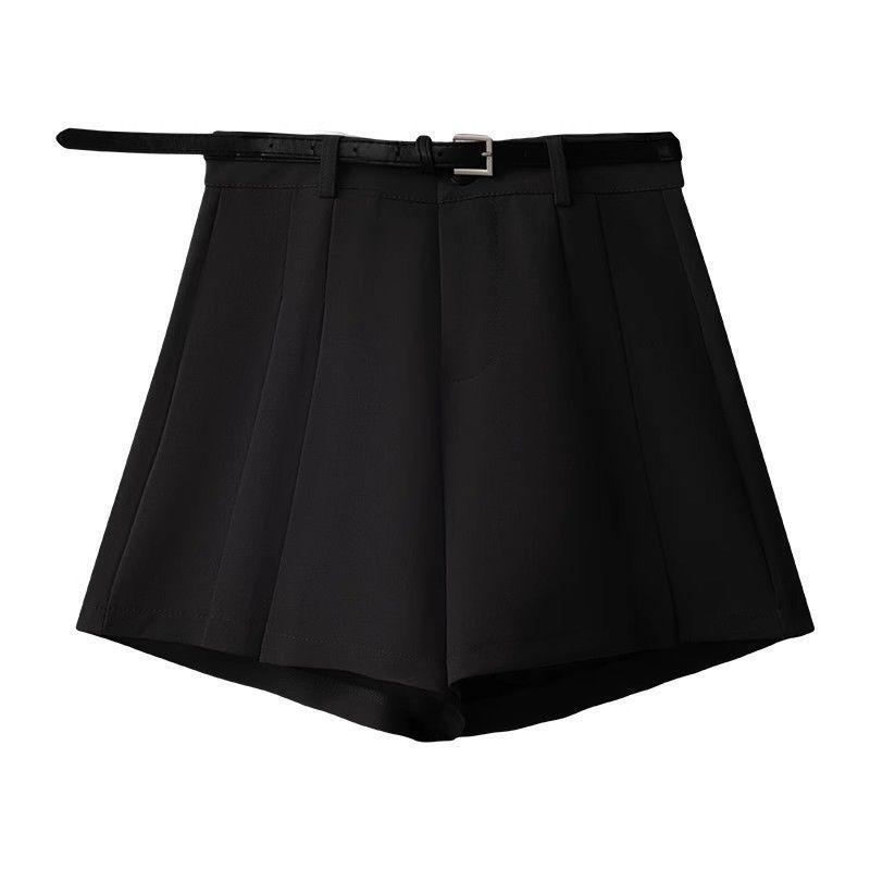 2024 Sweet & Spicy Gray High-Waisted Pleated A-Line Mini Skirt - Korean Spring Style