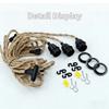 Twisted Rope Pendant Lights Cord E27 Lamp Base Industrial Pendant Lamp Light Cord for Farmhouse Restaurant Home