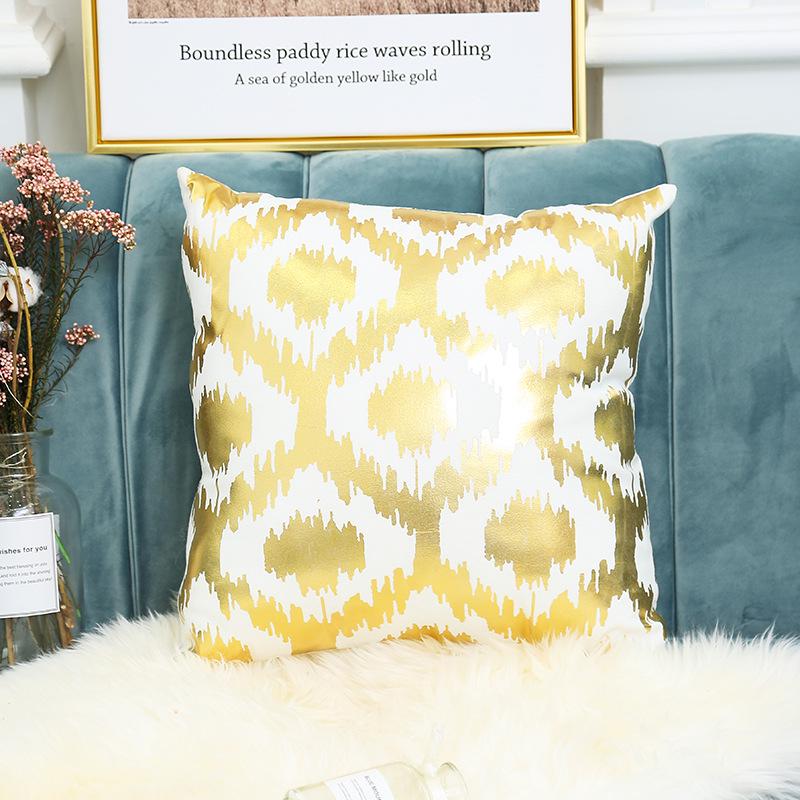 Hot Stamping Pillowcase Home European Classical Print Sofa Cushion Cover Cushion Cover