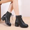 Fashion AIYUQI Winter Shoes Boots Women 2025 New Genuine Leather Women Booties Wool Non-slip British Style Ankle Boots Women
