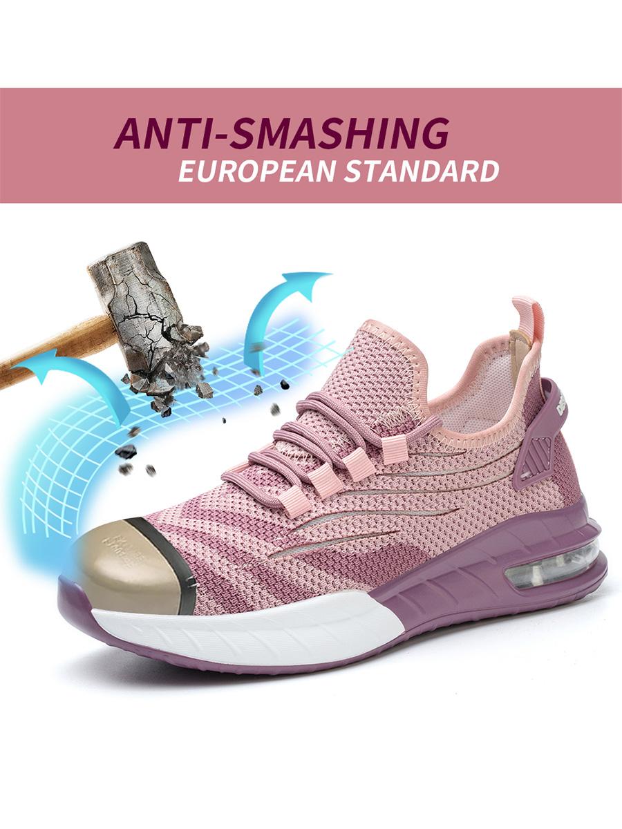 

Новые женские защитные туфли, противоударные, противопрокольные, рабочие туфли, дышащие, легкие рабочие кроссовки, неразрушимые женские туфли, ботинки 35