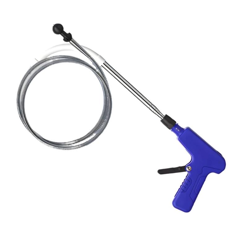 Professional Bathroom Pipe Cleaner Featuring 4 Hook Design To Remove Hair And Debris Up To 1.3 M Long 1