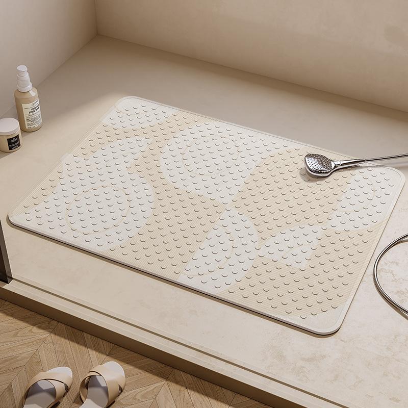 Nordic Simple Wind Anti-slip Suction Cup Floor Mat for Children  Elderly and Pregnant Women Bathroom Bath Anti-fall Suction Cup Mat