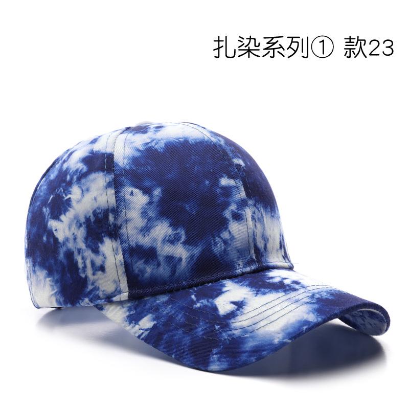 Tie Dyed Baseball Cap Men Women Summer Cotton Sunhat Unisex Outdoor Sports Snapback Running Fishing Travelling Baseball Hat