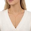 Stainless Steel Gold Color Zircon Flower Long Chain Drop Necklaces for Women Simple Metal Tassel Choker Party Aesthetics Jewelry