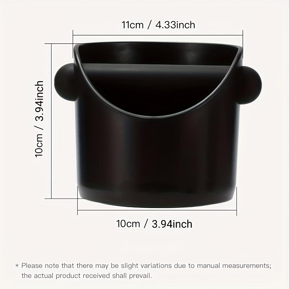 Mini Espresso Coffee Knock Box with Removable Knock Bar and Non Slip Base