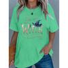 Plus Size Elegant Outfit Featuring Enchanting Witch Motif And Sassy Slogan