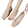 Single Shoes Women's Autumn Celebrity Style Shallow Mouth Soft Sole Flat Bottom Low Heel Grandma Shoes One Pedal Work Shoes