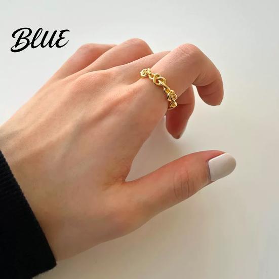 Anti-oxidation Ring Thumb Hollow Heart Shape Adjustable Opening Design Finger
