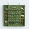 Green Wall-Mounted Calendar Wooden Wooden Background Calendar Practical Pendant Calendar  Bar