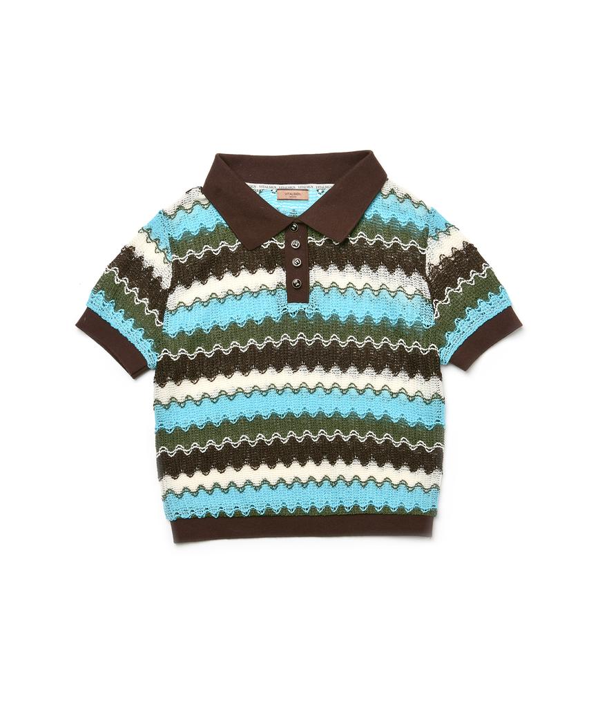 Baitalssain [Line] Wave Collar Knit