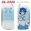 Sailor Moon Long Zip Wallet PU Leather Full Color Anime Print Luna Tsukino Usagi Clutch Purse Card Holder for Women