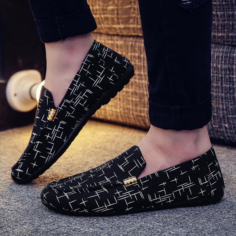 Bean Shoes Men's Slip-on British Shoes Men's Casual Shoes Loafers