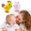 Nostalgic Wind Up Baby Chick Easter Cartoon Baby Chick Toy for Bar Desktop Accessories Cartoon Vintage Style Photo Props