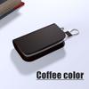 Jfbonin Universal Key Bag Genuine Top Layer Cowhide Leather Multifunctional Key Organizer For Car Coin And Household Keys