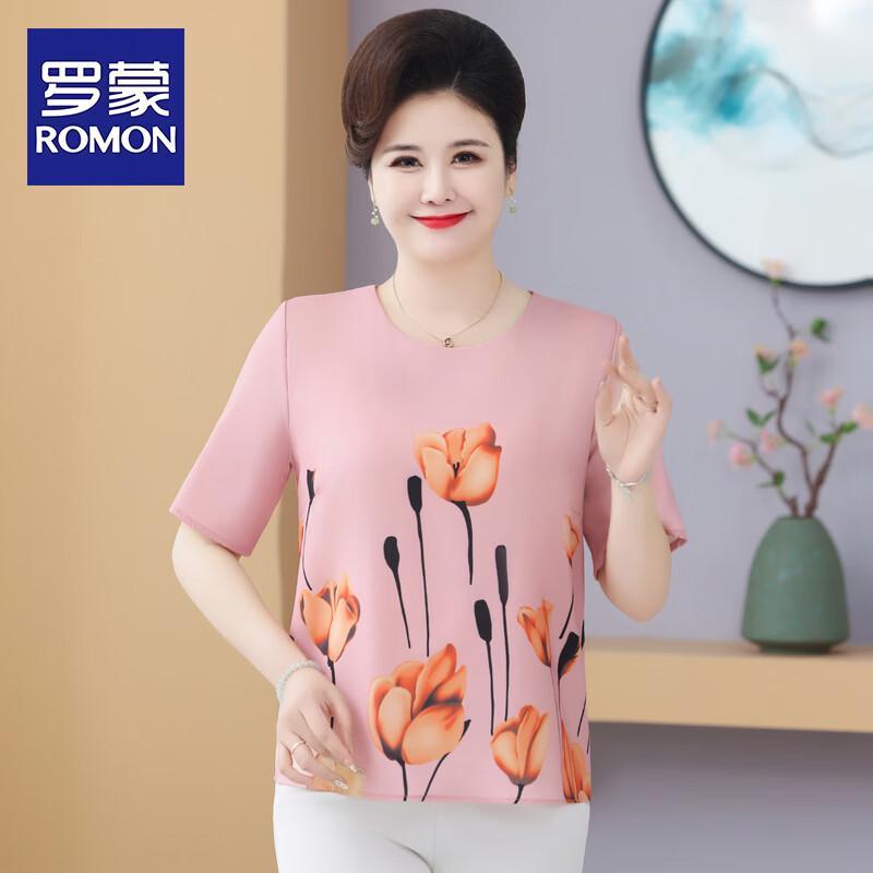 

ROMON Women s Plus Size Short Sleeve Summer T-Shirt 3XL