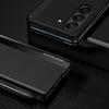 Leather Electroplating Holder Pen Slot Tape Phone Case for Samsung Galaxy Z Fold 6 5 4 3 Fold5 Fold4 Fold3 Magnetic Flip Cover
