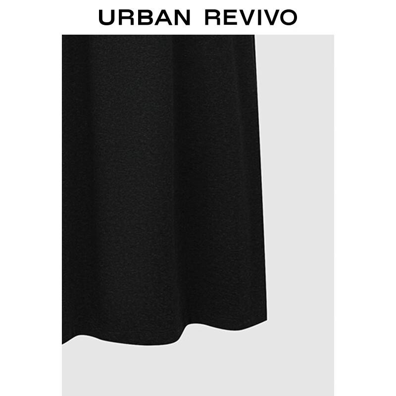 UR Women's Elegant Half-Placket Button-Down A-Line Dress