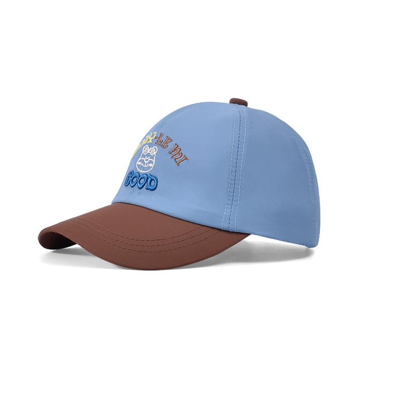 Kinderhut Mode Kappe Farblich passend Stickerei Cartoon Baseballkappe Jungen und Mädchen Outdoor Schatten Sonnenschutz Hut
