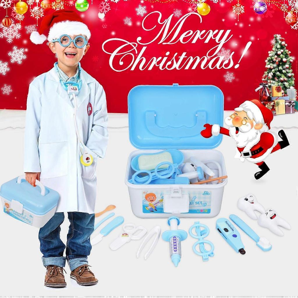 Doctor Kit, 35 Pack Kids Dentist Surgeon Vet Medical Kit with Light and Sound