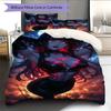 Anime Pattern Bedding Quilt Set Quilt Cover Pillowcase Home Decoration Birthday Gift (1 * Duvet Cover + 2 * Pillowcase, Without Core)