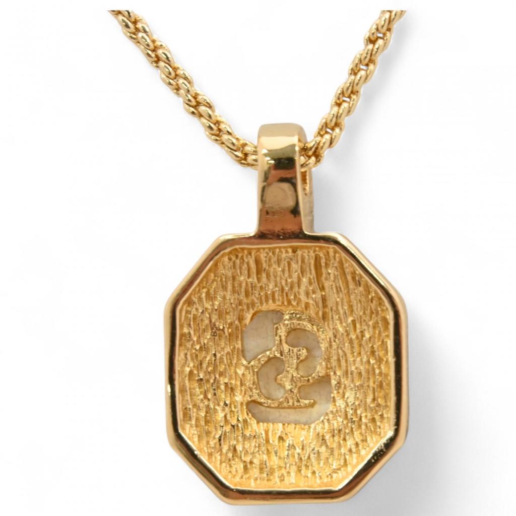 Auth Dior Octagon CD Logo Halskette di8807bf