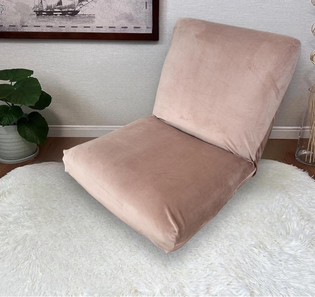Chair Chair Stretch Fit Velvet Material Pink Cover, Cover, Cover, Stretchable, Washable, (B Beige, M)