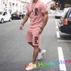 Men Summer Tracksuit 2 Piece Sets The Crown King 3D Print Jogging Set Fashion Men's Oversized Beach Sportwear Outfits Suits 6XL