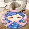 1pc Coraline Design Printed Area Round Carpet for Bedroom Living Room Home Decor Rugs Mat Non Slip Mat Rug for Bedside