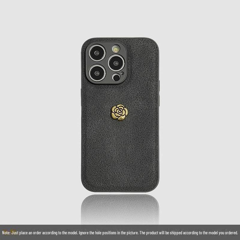 Kožený nárazuvzdorný kryt Camellia pro Apple iPhone 11/12/13Pro/14ProMax