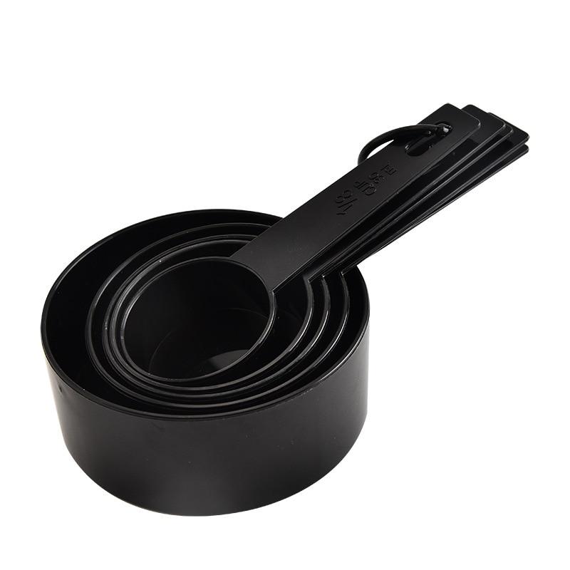 5/10pcs Kitchen Measuring Spoon Teaspoon Coffee Sugar Scoop Silicone Handle Cake Baking Flour Measuring Cups Kitchen Tools