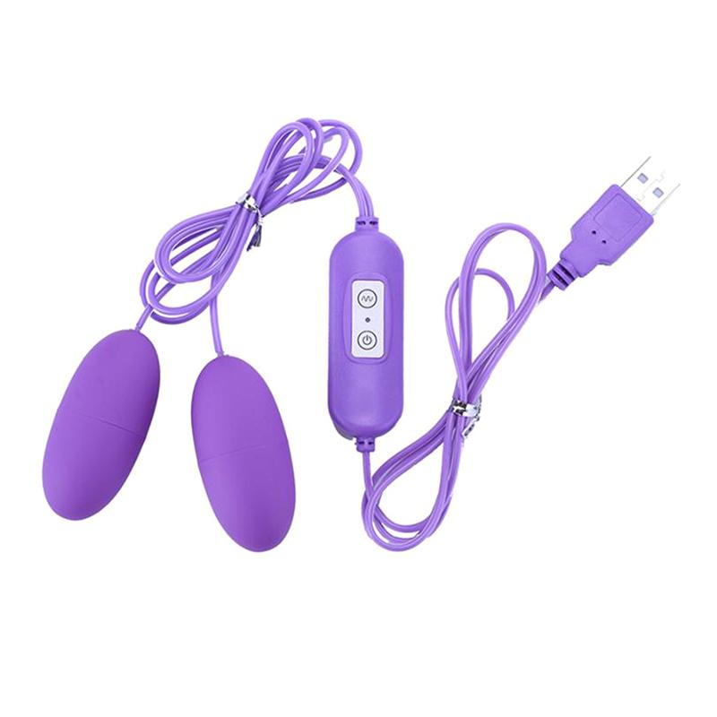 USB Powered Jump Egg Vibrator - Remote Control Clitoral G-Spot Sex Toy Bullet Vibrating Egg for Couples Play