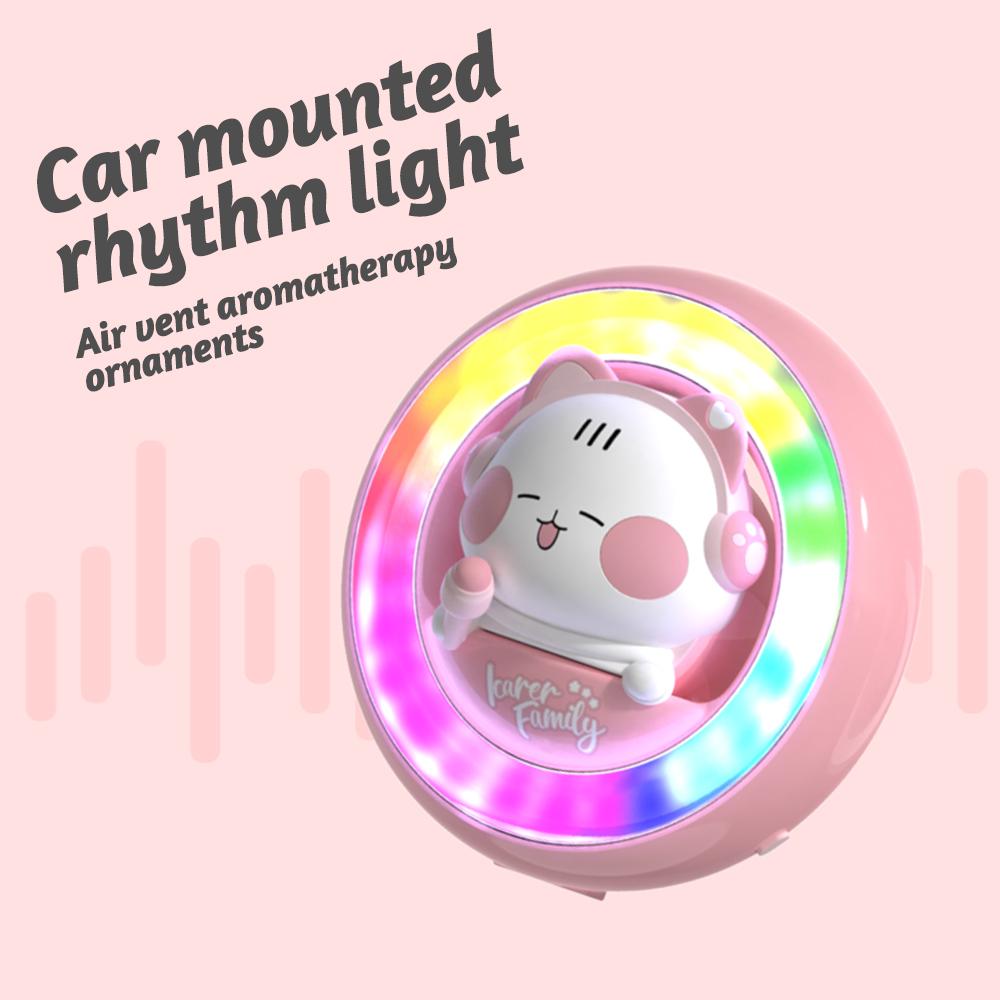 

Автомобильная музыкальная ритм-лампа Освежитель воздуха Авто Пикап Атмосфера Свет Ароматизатор Арома Диффузор Автомобильное украшение