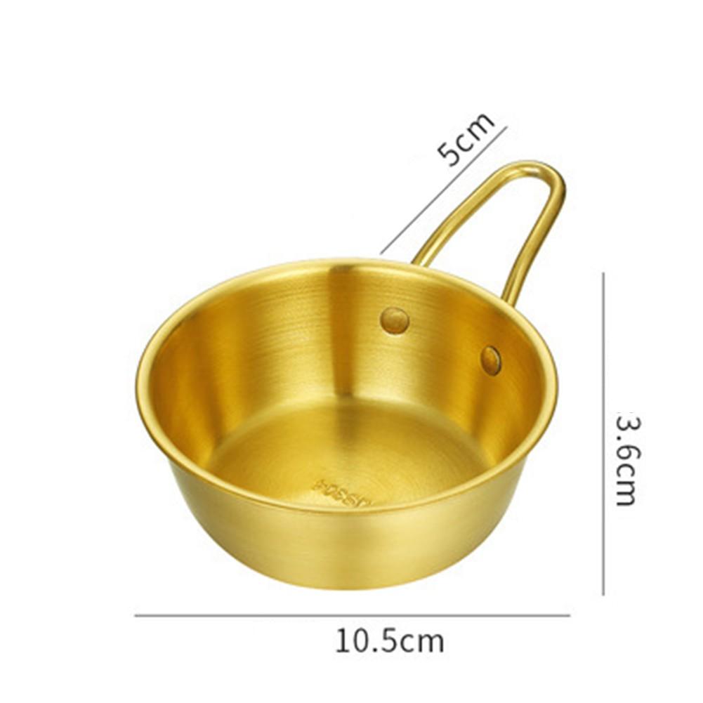 304 Stainless Steel Rice Bowl with Handle for Sauce and Cold Drinks