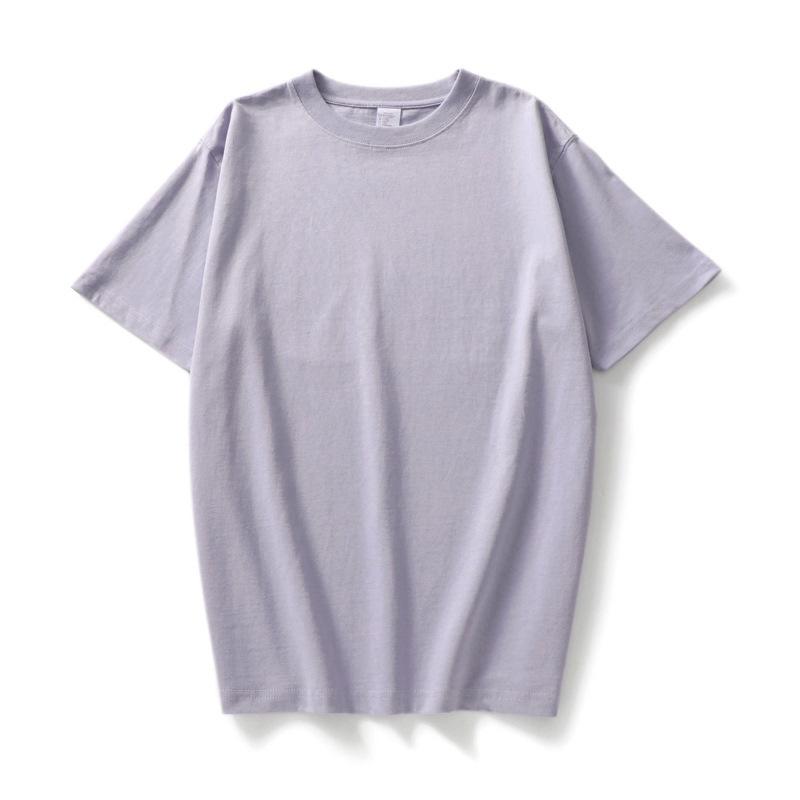 T-shirt da donna estiva in cotone traspirante T-shirt a maniche corte da coppia con collo rotondo allentato