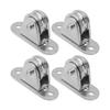 Small Pulley Block Stainless Steel Silent Pulley Roller Wall Mounted Fixed Pulley for DIY Equipment