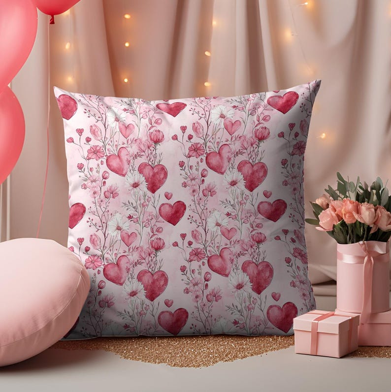 Home Decor Cute Heart-Patterned Cushion Covers For Love Pattern Cushion Cover Suitable For Sofa Bedroom Car Pillow Cover