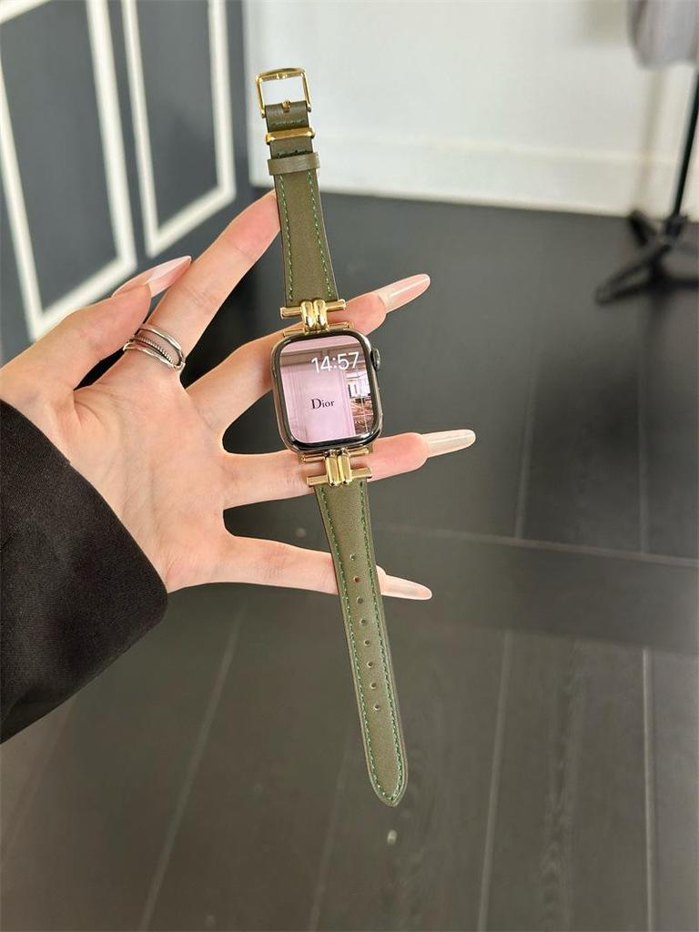 IWatch9 Vysoce kvalitní retro kožený řemínek pro Apple Watch Series SE/8/7/6/5/4/3/2/1 - Ideální pro podzim a zimu